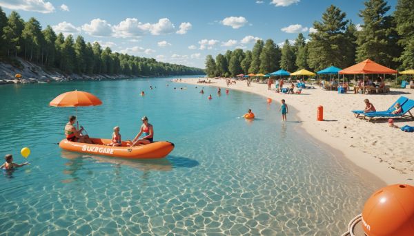 Où trouver un plan d'eau sécurisé pour baignade ?