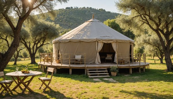 Séjour insolite dans le parc du Luberon: Yourte, cabane perchée, roulotte à la Truffière de Sigries